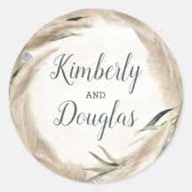 Pampas Grass and Greenery Bröllop