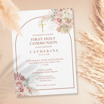 Pampas Grass Arch First Heliga Communion