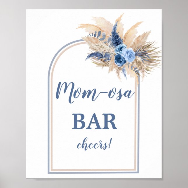 Pampas Grass Arch Momosa Pub Boy-tecken Poster (Framsidan)