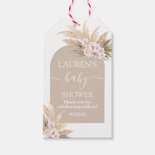 Pampas Grass Baby Shower Gift-Märkre Presentetikett