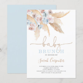 Pampas Grass Baby Shower-inbjudan Inbjudningar