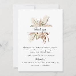 Pampas Grass Bereavement Funeral Tack