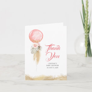Pampas Grass Blommigt Balloon Garland Tack Kort