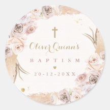 Pampas Grass Bohemian Baptism Personlig