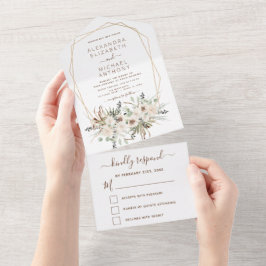 Pampas Grass Bohemian Boho Eucalyptus Bröllop