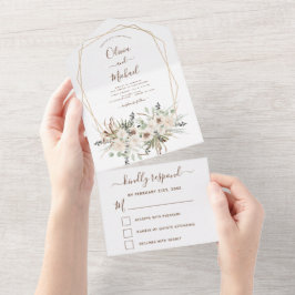 Pampas Grass Bohemian Boho Eucalyptus Bröllop