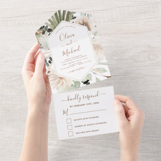 Pampas Grass Bohemian Boho Eucalyptus Bröllop OSA (Tearaway)