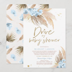 Pampas Grass Bohemian Drive by Baby Shower Inbjudningar