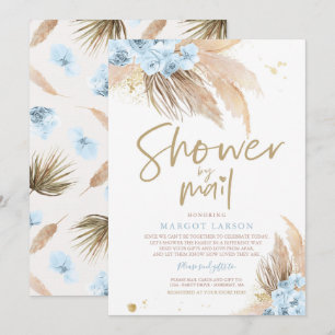 Pampas Grass Bohemian Shower by Mail Baby Shower Inbjudningar