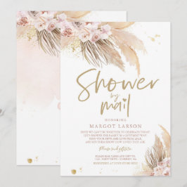Pampas Grass Bohemian Shower by Mail Baby Shower Inbjudningar