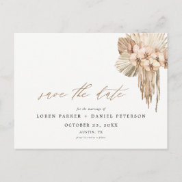 Pampas Grass Bohemian Spara vykortet för datum Vykort