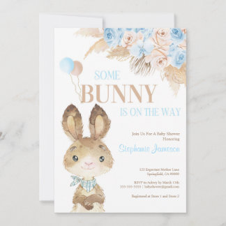 Pampas Grass Bohemian Tropical Desert Baby Shower Inbjudningar