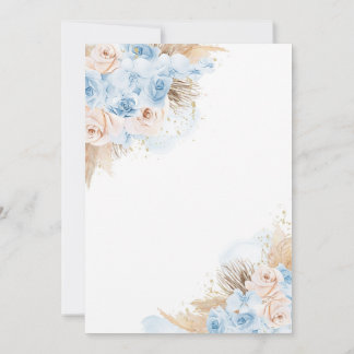 Pampas Grass Bohemian Tropical Desert Baby Shower Inbjudningar