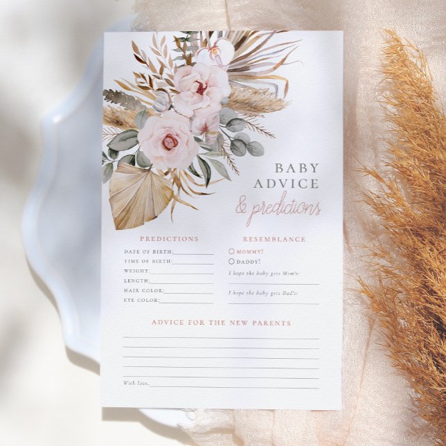 Pampas Grass Boho Baby Shower Advice & Predictions (Skapare uppladdad)