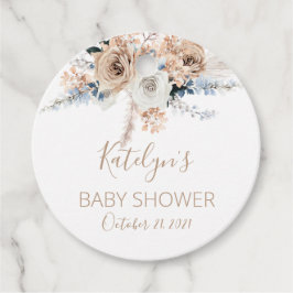 Pampas Grass Boho Baby Shower  Gåvor Etiketter