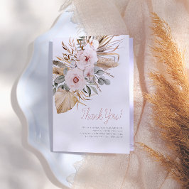 Pampas Grass Boho Baby Shower Tack Kort