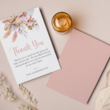Pampas Grass Boho Blommigt  Rosa Baby Shower