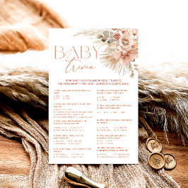 Pampas Grass Boho Bohemian Blommigt Baby Trivia Ga