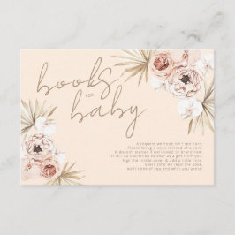 Pampas Grass Boho Bohemian Bokar för Baby Tilläggskort
