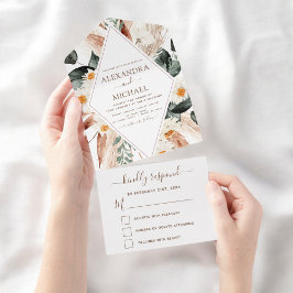 Pampas Grass Boho Bohemian Eucalyptus Bröllop