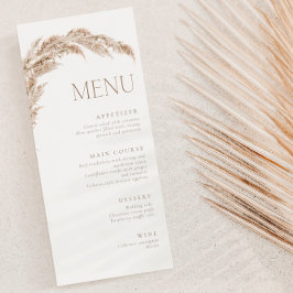 Pampas Grass Boho Meny