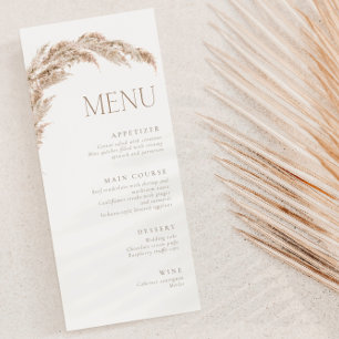 Pampas Grass Boho Meny