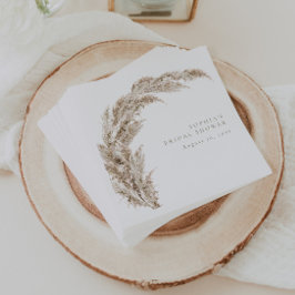 Pampas Grass Boho Minimal Pappersservett