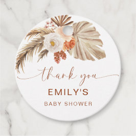 Pampas Grass Boho Tack Desert Baby Shower Gåvor Etiketter
