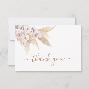 Pampas Grass boho tackkort Cards Anteckningskort