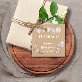 Pampas Grass Boho vi kan bolla Baby Shower Gåvor Etiketter