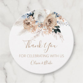 Pampas Grass Boho Wedding Gåvor Etiketter