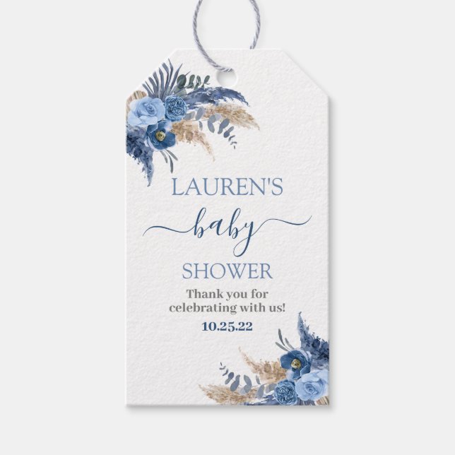 Pampas Grass Boy-märkre Presentetikett (Framsidan)