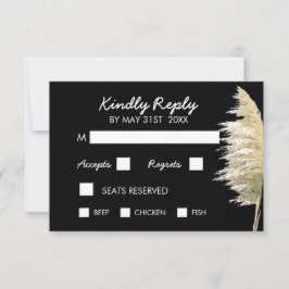 Pampas Grass Bröllop OSA Kort