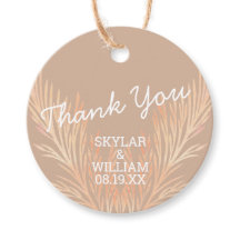 Pampas Grass Bröllop Trendig Boho Tack