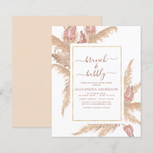 Pampas Grass Brunch Bubbly Boho Bröllopsfest Inbju