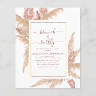 Pampas Grass Brunch BubLY Boho Möhippa Invi Flygblad