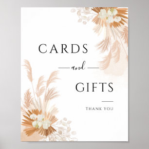 Pampas Grass Cards och Gifts Bröllop-tecken Poster