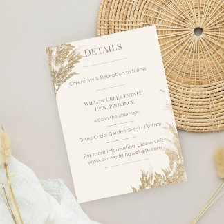 Pampas Grass Enclosure Card Tilläggskort