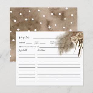 Pampas Grass Fall Möhippa Recept Card