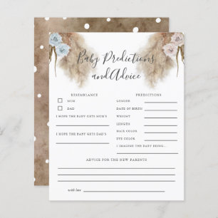 Pampas Grass Gender Reveal Baby Predications Game