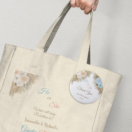 Pampas Grass Gender Reveal Party Tack Knapp