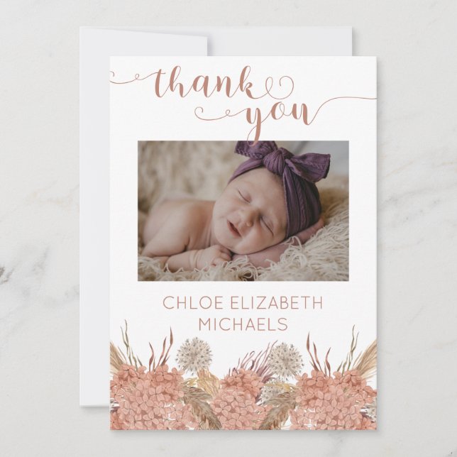 Pampas Grass Girl 4 Photo Collage Shower Tack Kort (Framsida)