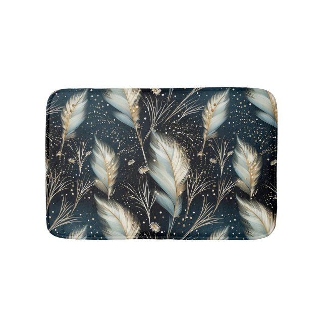 Pampas Grass Glitter Badrumsmatta (Framsidan)