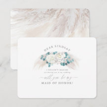 Pampas Grass Greenery Bridesmaid Frieri