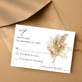 Pampas Grass & Guld Boho no Meal OSA