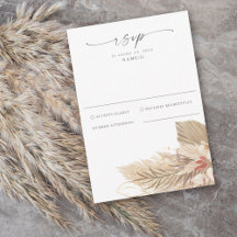 Pampas Grass Handflatan Watercolor