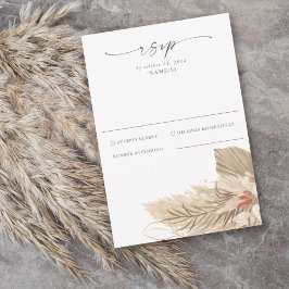 Pampas Grass Handflatan Watercolor OSA Kort
