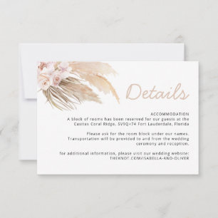 Pampas Grass-informationskort