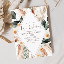 Pampas Grass Möhippa Boho Eucalyptus Invita Inbjudningar
