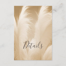 Pampas Grass Photo Boho Tilläggskort